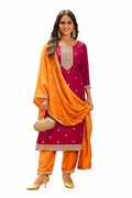 Printed Kurta Palazzo Ethnic Set